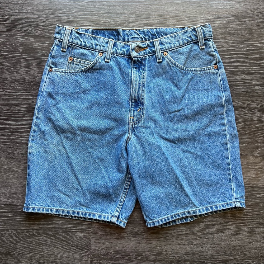 VTG Levi's 550 Relaxed Fit Orange Tab Denim Shorts